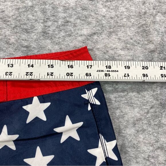 Old Navy Mens Red/Blue/White Star Designed‎ Swim Board Shorts Size M - Picture 7 of 9